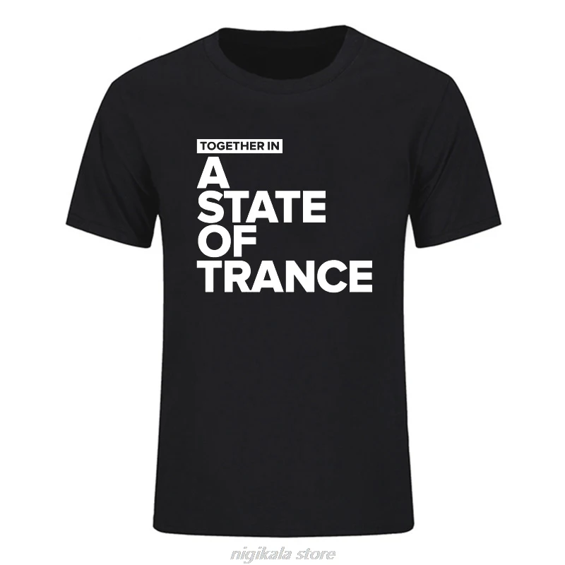 Armin Van Buuren Hip Hop T-shirt NEW Together In A State Of Trance Cotton Short Sleeve Streetwear Round-neck Eu Size Tee Shirts