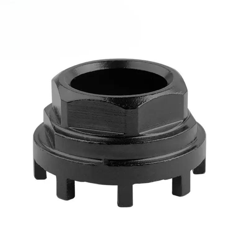 

NEW HOT In Stock-Bicycle Drive-Side Bottom Bracket Cups Installation Tool Eight Teeth Chainring Removal Sleeve E-Bike Lockring