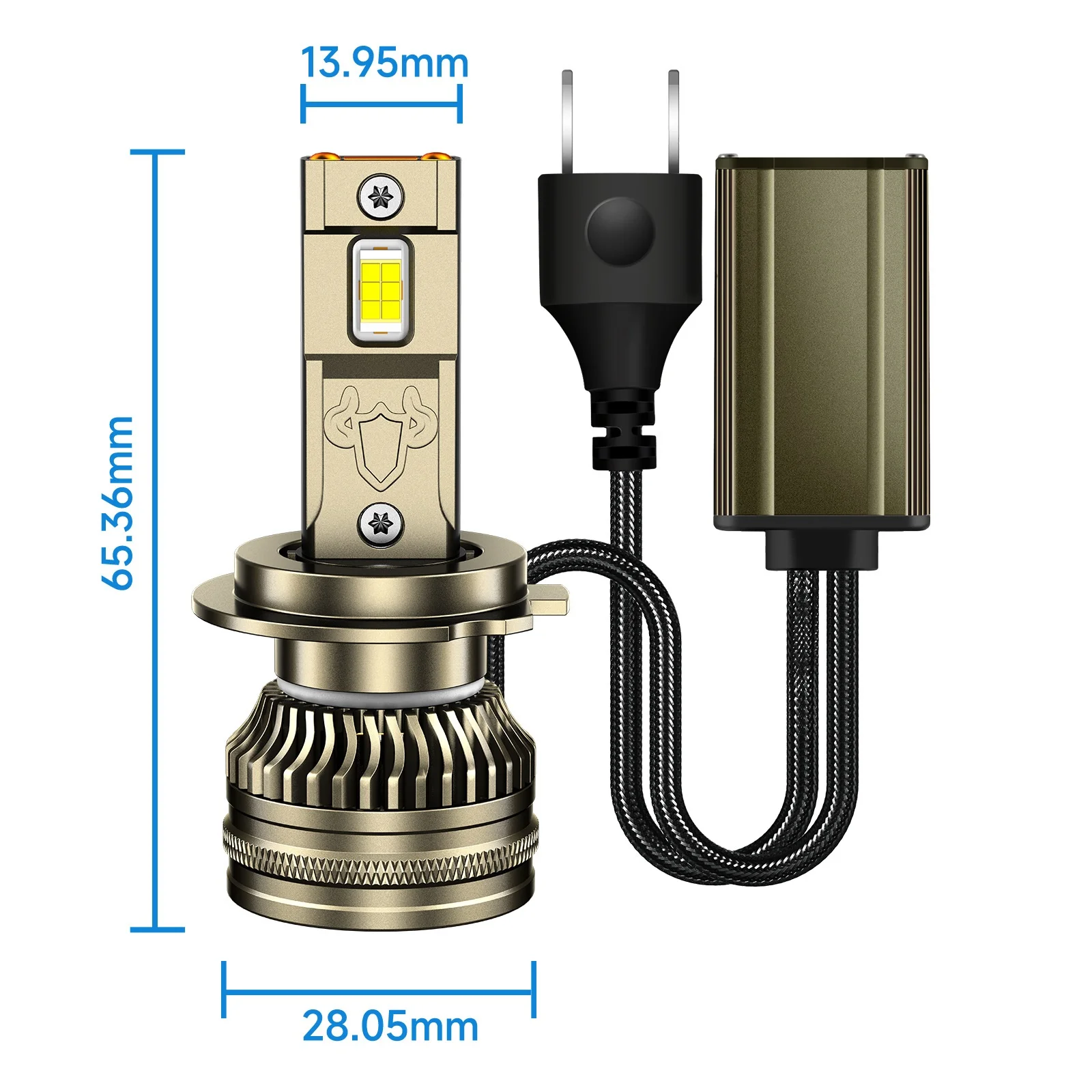 

H7 светодиодная лампа для автомобильных фар 12 В 6000 К H1 H4 H11 9005 9006 9012 CANbus без ошибок 200 Вт 20000LM ​ Автоматическая лампа белого дальнего ближнего света