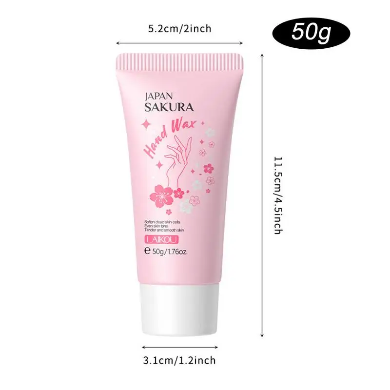 ساكورا شمع اليد تقشير غطاء اليد اشراق الجلد شمع اليد لتجديد شباب كريم اليد يغذي كريم ترطيب