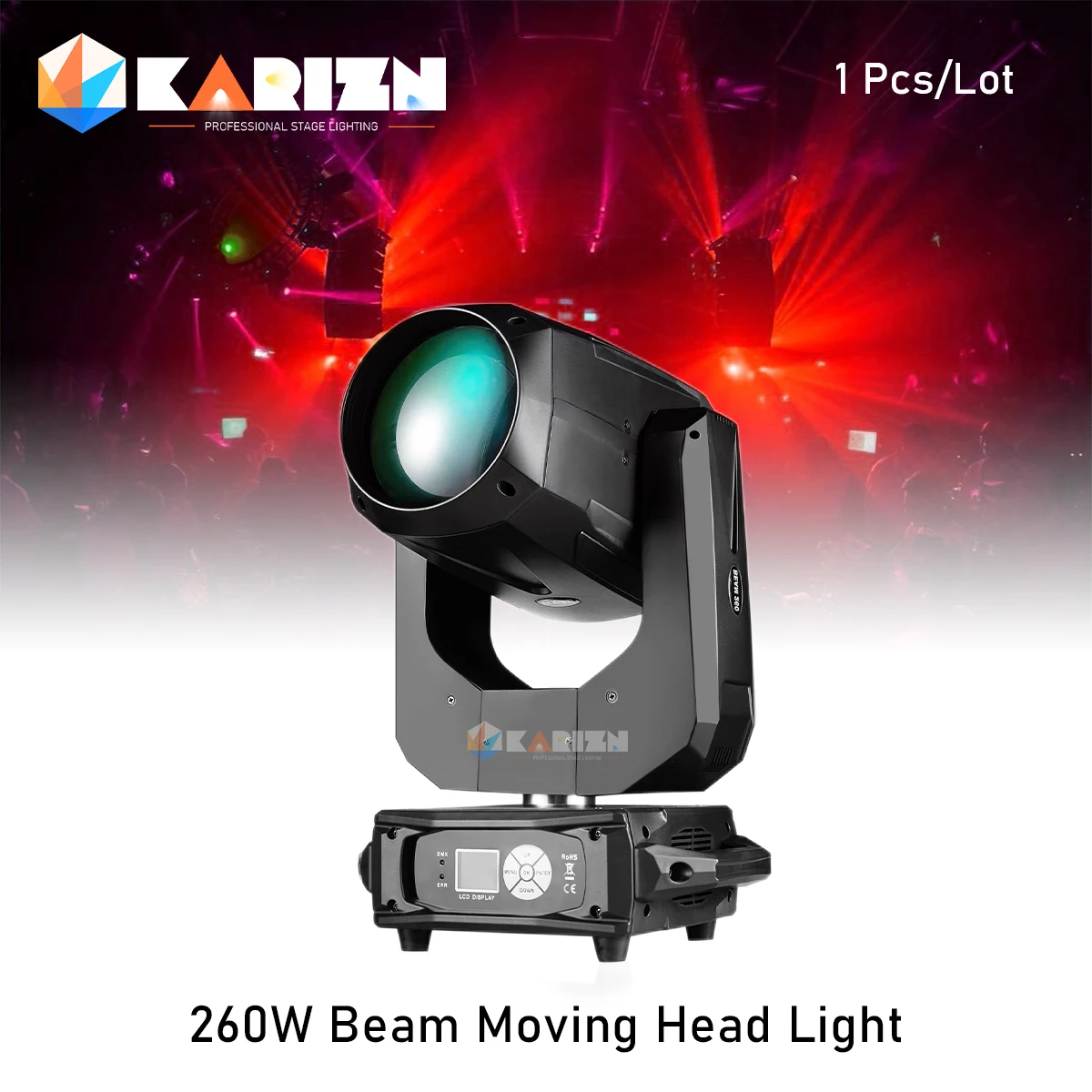 0 Tax 1Pcs New Hot-Sale 260W Beam Lighting Moving Head Light Good For Stage DJ Disco Nightclub And Wedding Event