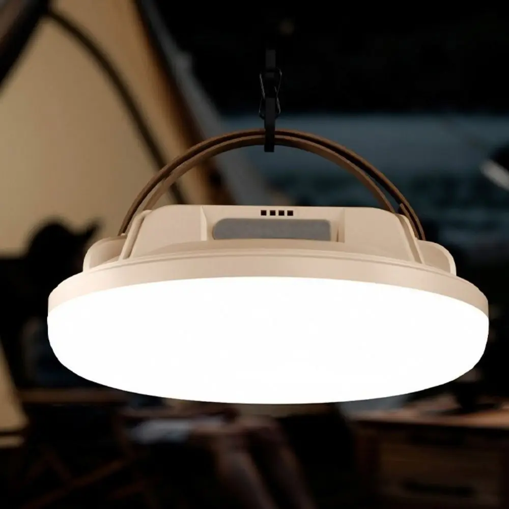 

LED Light Source Solar LED Camping Light Hanging Hook Rechargeable Battery Hanging Tent Lights Adjustable Brightness