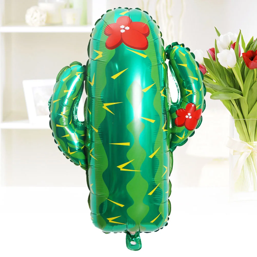 

5 Pcs Aluminum Film Balloon Balloons Foil Wedding Hawaii Cactus Decor for Party Decoration