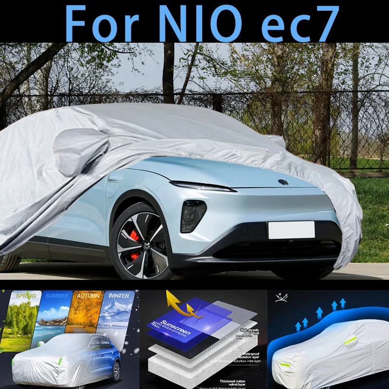 

For NIO ec7 Outdoor Protection Full Car Covers Snow Cover Sunshade Waterproof Dustproof Exterior Car cover protection