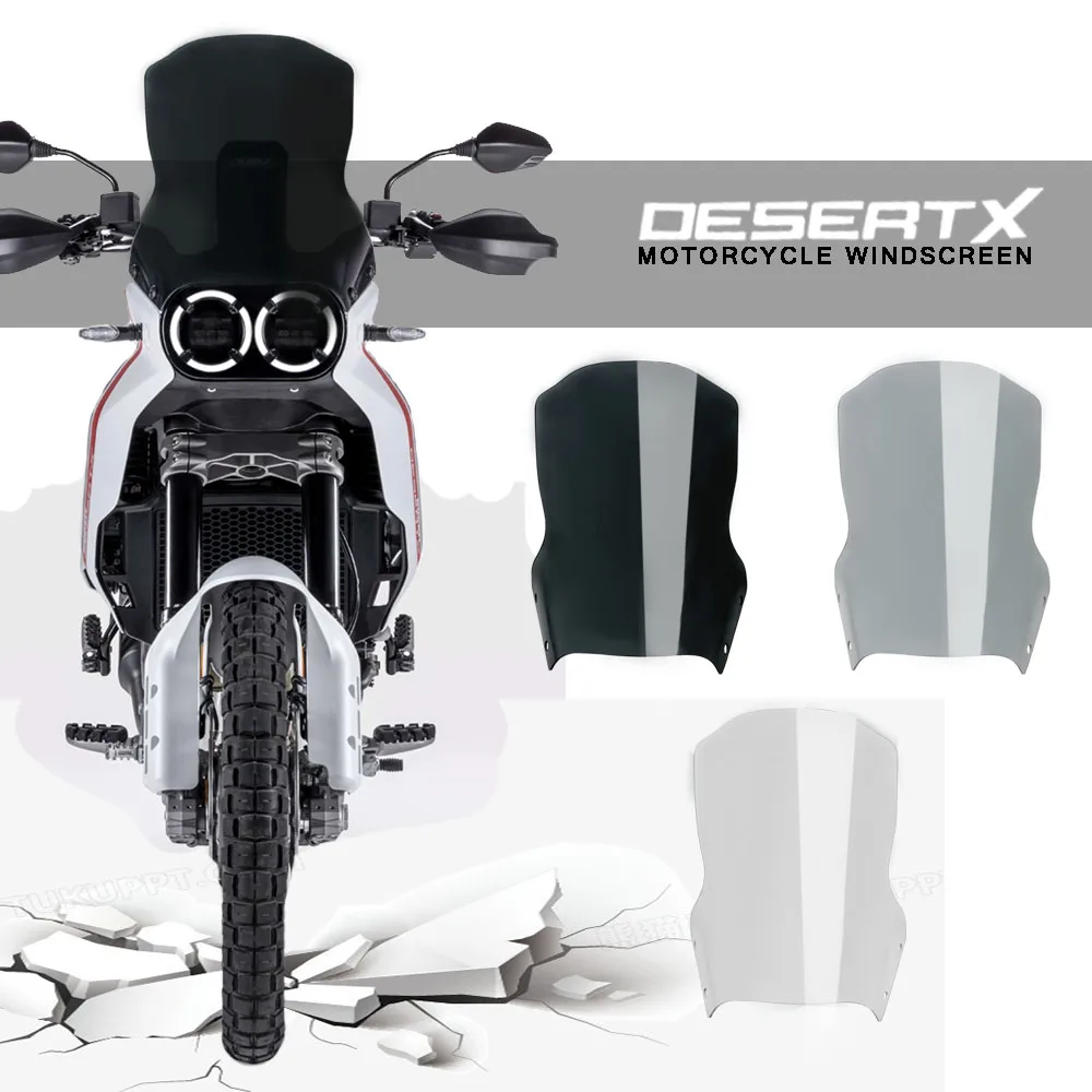 

For Ducati DesertX Desert X 2022 2023 Motorcycle Accessories Sports WindScreen Windshield Visor Deflector