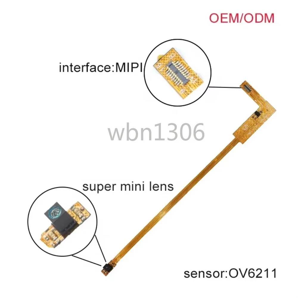 

Маломощный OV6211 OmniVision HD CMOS-сенсор 90 градусов широкоугольный объектив мини-интерфейс mipi модуль камеры 400*400 Гц OEM