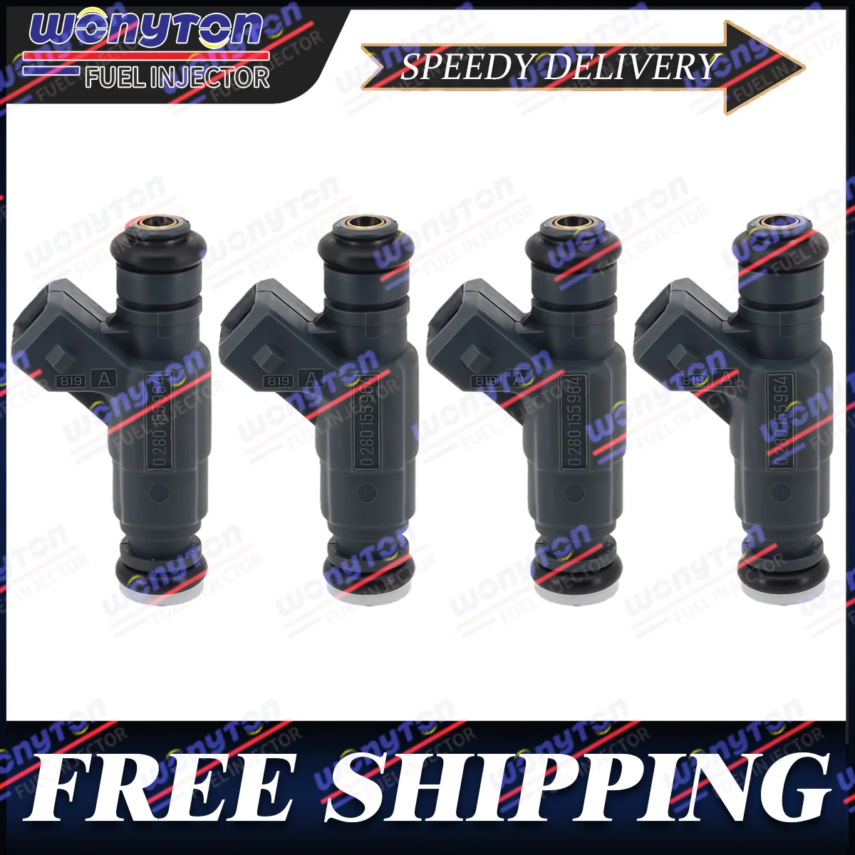 4Pcs Fuel Injectors 0280155964 For HAFEI SUZUKI ALTO BYD FLYER CHANA CHERY QQ