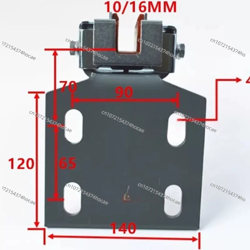 Elevator car guide boots Main rail sliding guide boots Lining four-hole base Elevator accessories