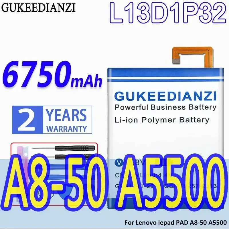 

Аккумулятор L13D1P32 6750 мАч для Lenovo Tab S8 S8-50 S8-50L S8-50LC S8-50F 2 A8-50 A5500 A8-50F A8-50LC TAB3 8 TB3-850F TB3-850M