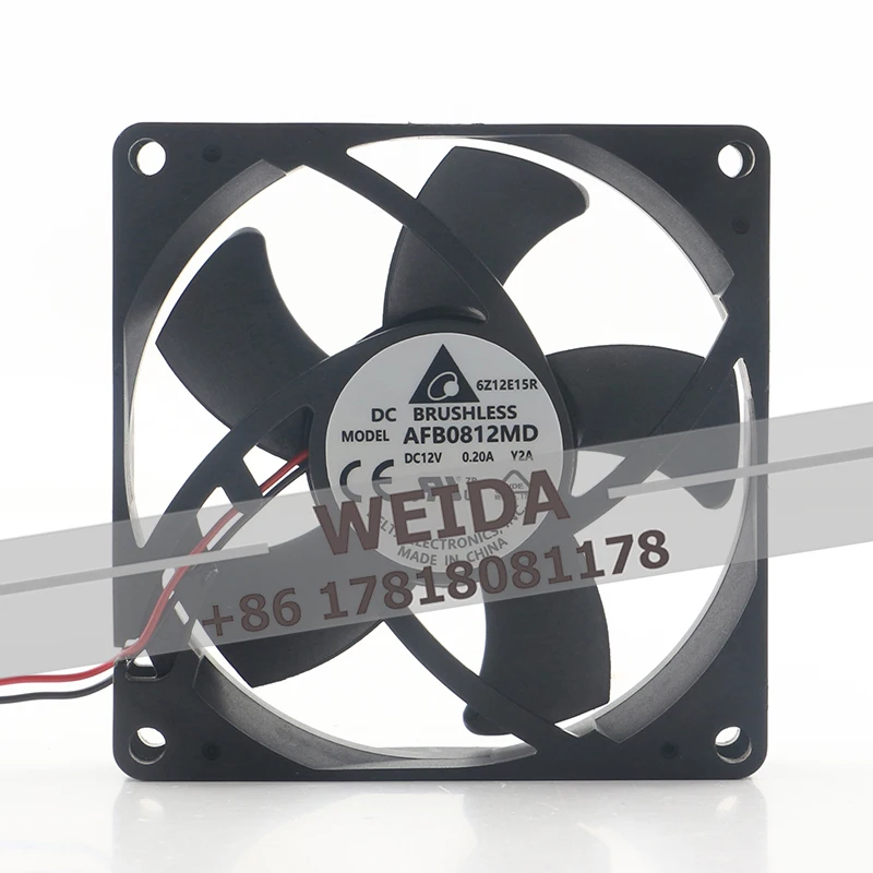 

Original Delta 12V 0.20A 8020 Silent chassis Host power supply Double ball 8CM AFB0812MD cooling fan