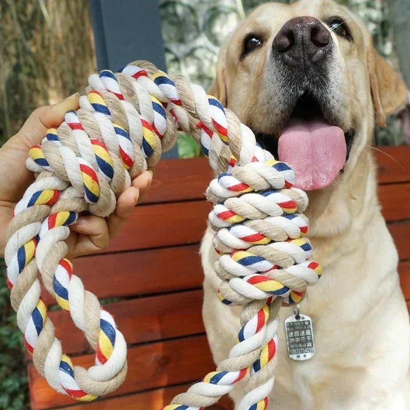 Pet Indestructible Toy for Medium Large Dogs Tough Nature Cotton Rope Puppy Toy Dog Antistress Fidget Toy Dog Toothbrush