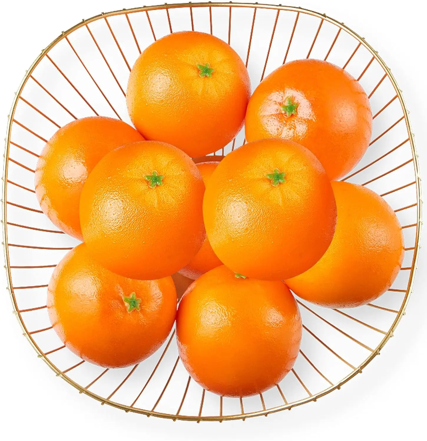 9 Packs Fake Fruit Artificial Lifelike Simulation Orange for House Kitchen Cabinet Party Festival Decoration Photography Prop