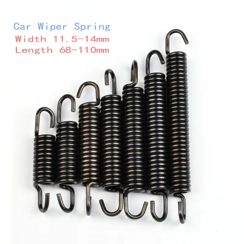 Car Wiper Spring Wiper Arm Accessories Spring Wiper Arm Strong Hook Spring Width 11.5-14mm Length 68-110mm