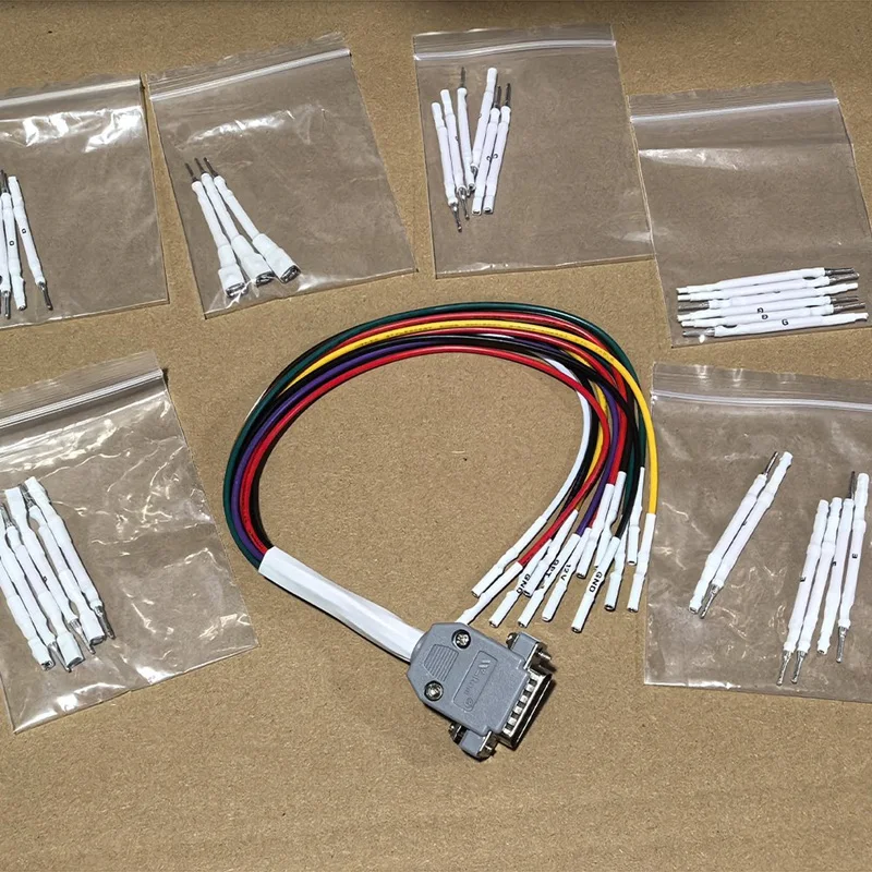 Super Sale For FC200 DB15 Cable Set FC200 DB15 ECU Bench Adapter Cable with Multifunctional Probe Wiring Harness