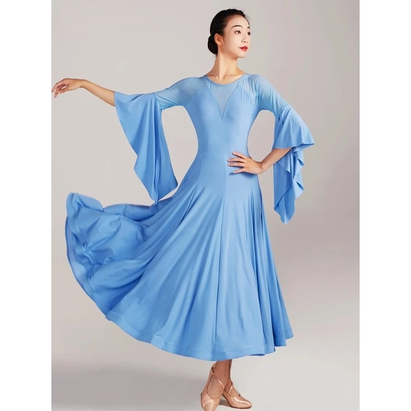 

National Standard Dance Dress Social Dance Practice Suit Dress Square Dance Performance Suit Modern Dance Suit