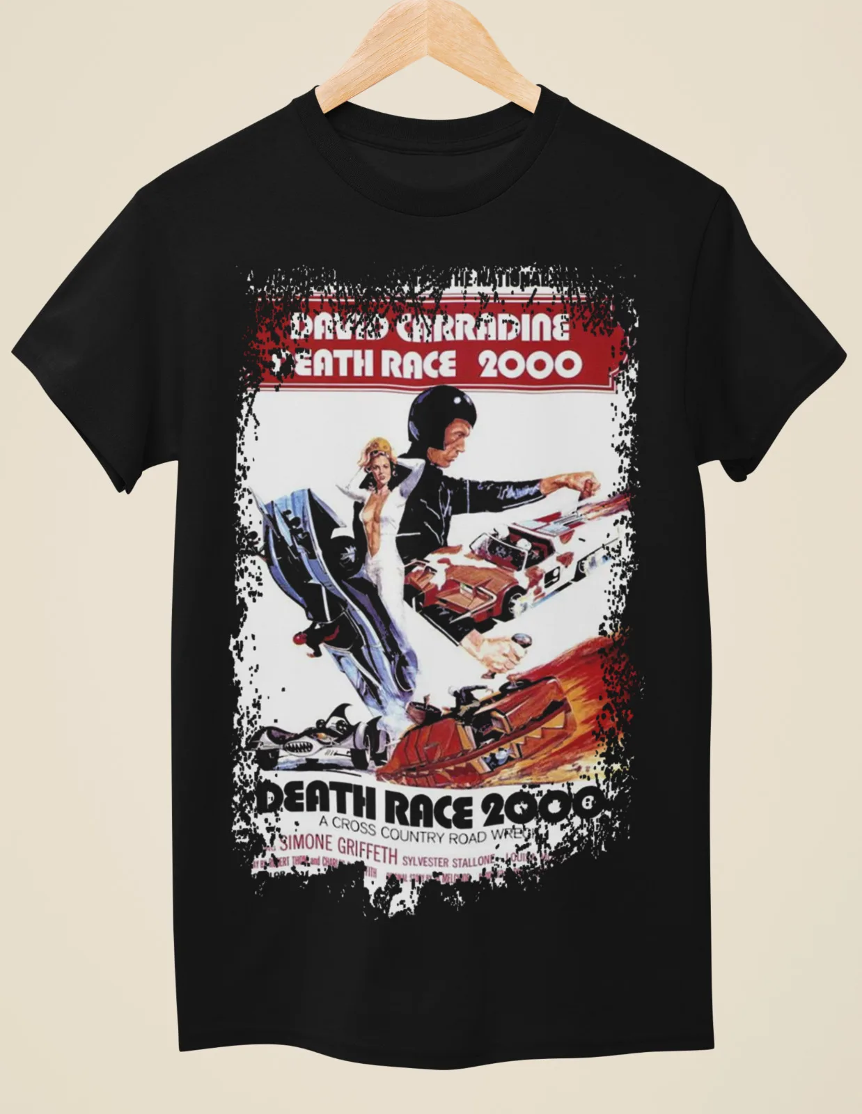 

Death Race 2000 - Movie Poster Inspired Unisex Black T-Shirt