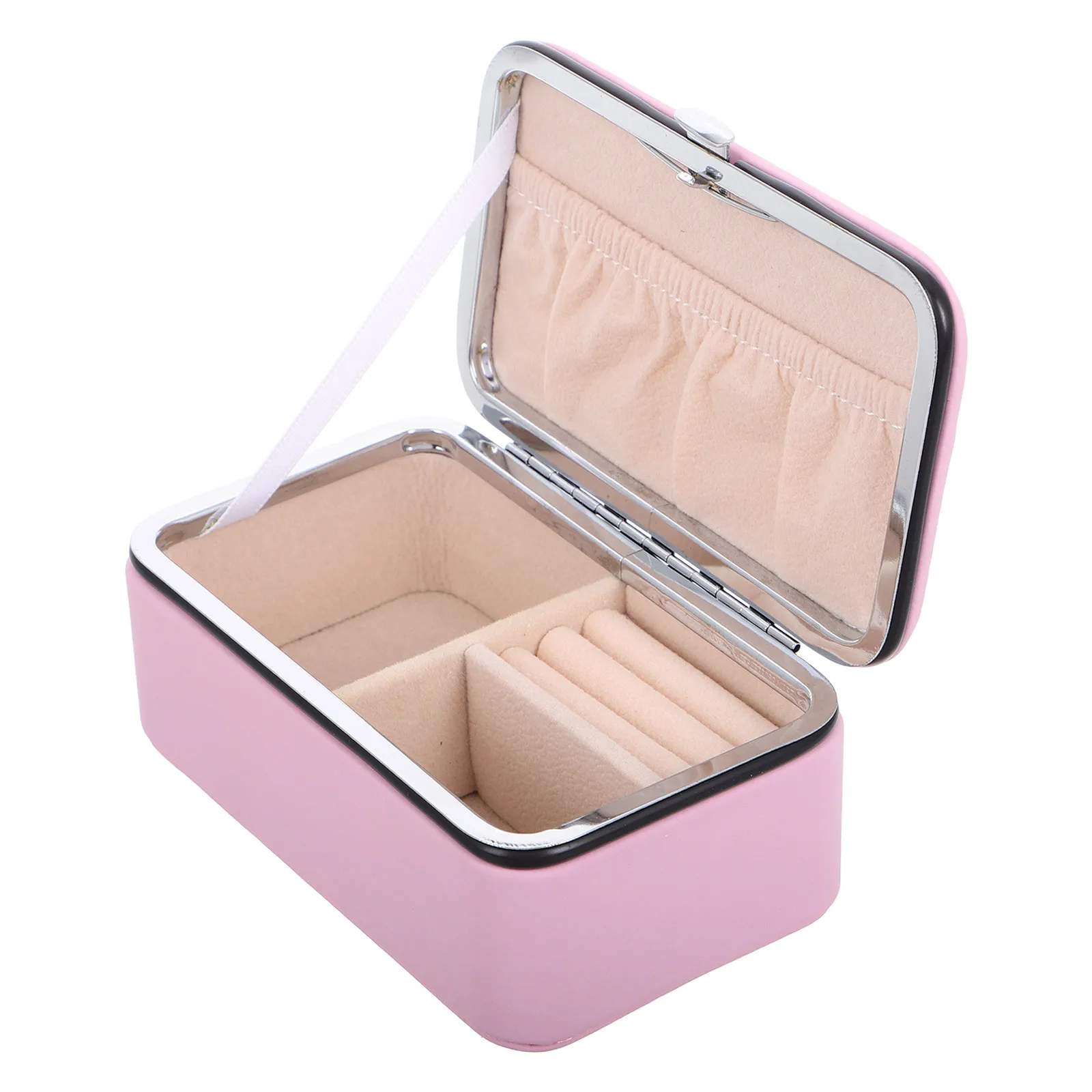

Jewelry Box Earring Organizer for Girls Kids Holder Jewlery Travel Case Pu