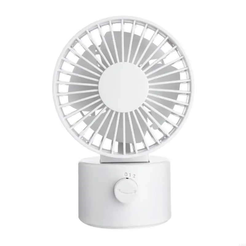 2 Speed Mini USB Powered Desktop Fan Portable Oscillating Fan for Office Household Traveling Shaking for Head F
