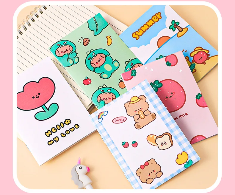 5Pcs Kleine Notebooks Anime Cartoon Notizblock Planer Journal Student Schule Notizblock Schreiben Buch Büro Liefert Geschenk Heiße Verkäufe – Detail 8