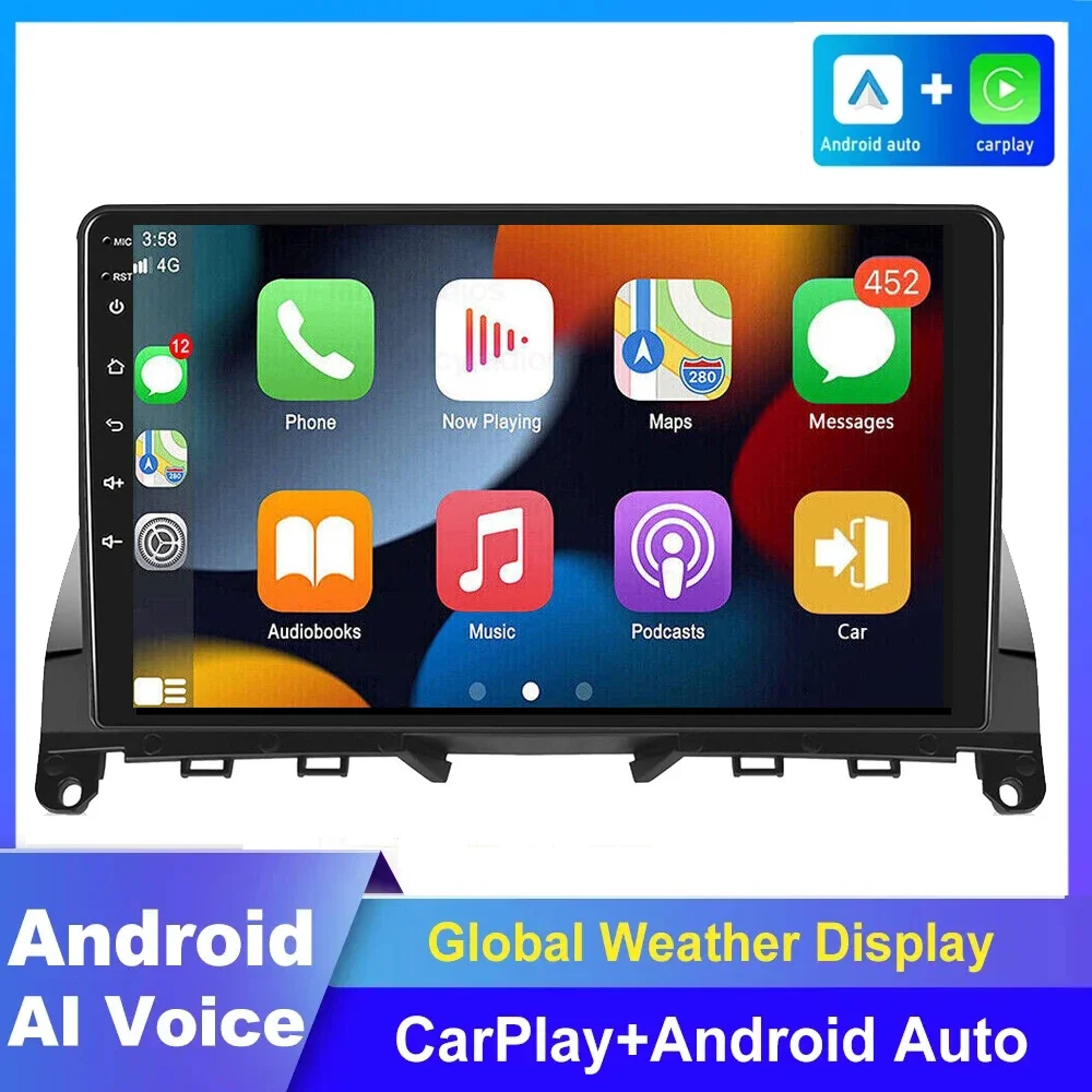 

Android Autoradio GPS For Mercedes Benz C Klasse W204 S204 2007 2008 -2011 Navigation Auto Multimedia Player Carplay 2din RDS