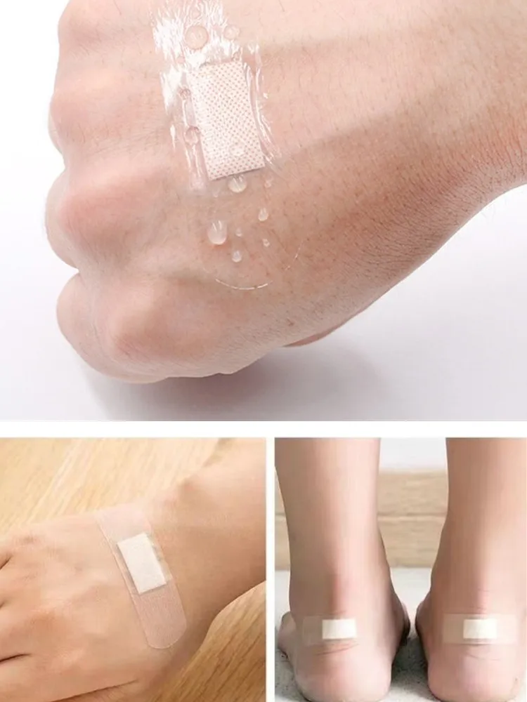 

160pcs/lot Bandages Dressing Transparent Waterproof Patches Wound Strips Sterile Tape for Bath Care First Aid Kit