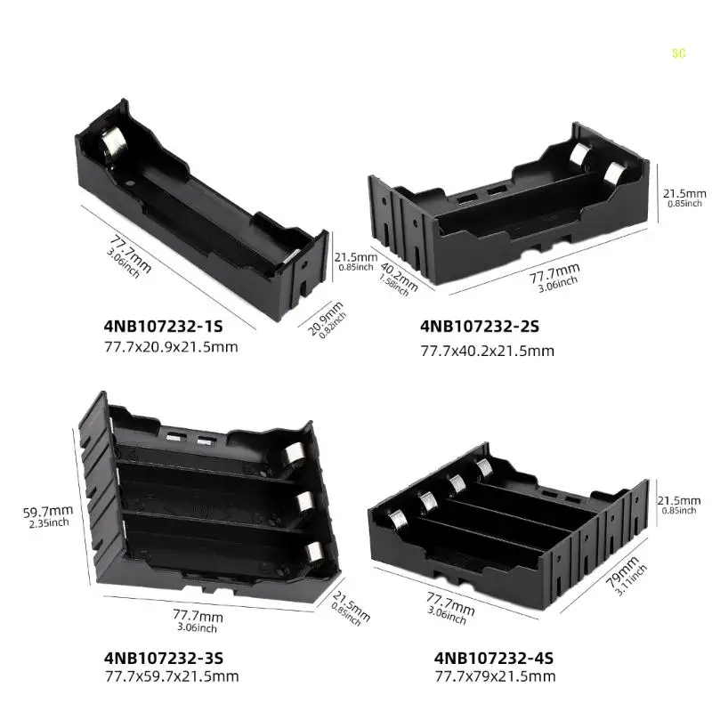 実用的なバッテリーボックス 18650 バッテリーケースホルダーピン付き DIY バッテリー収納ボックスさまざまな電子ドロップシッピングに適しています