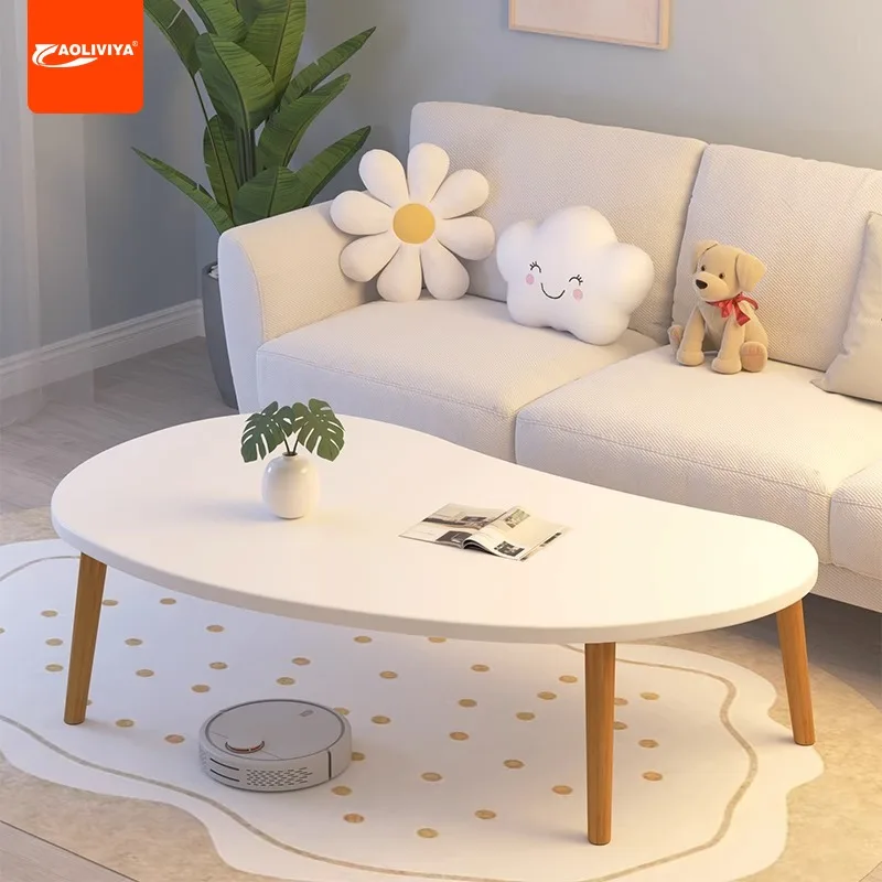 

Aoliviya Coffee Table Rental House Small Apartment Small Table Nordic Living Room Home Modern Minimalist Cream Style Bedroom Sim