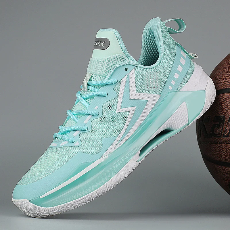 

Basketball Shoes Men's Mesh Breathable Non-Slip Wear-Resistant Youth Shock-Absorbing Student Practical Lightweight Soft-Soled St