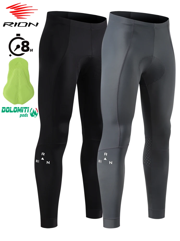 AliExpress RION Men's Cycling Pants Mountain Bike Tights Elastic Bicycle Trousers Male Long Distance Italian Dolomiti Pad 8H Autumn Spring