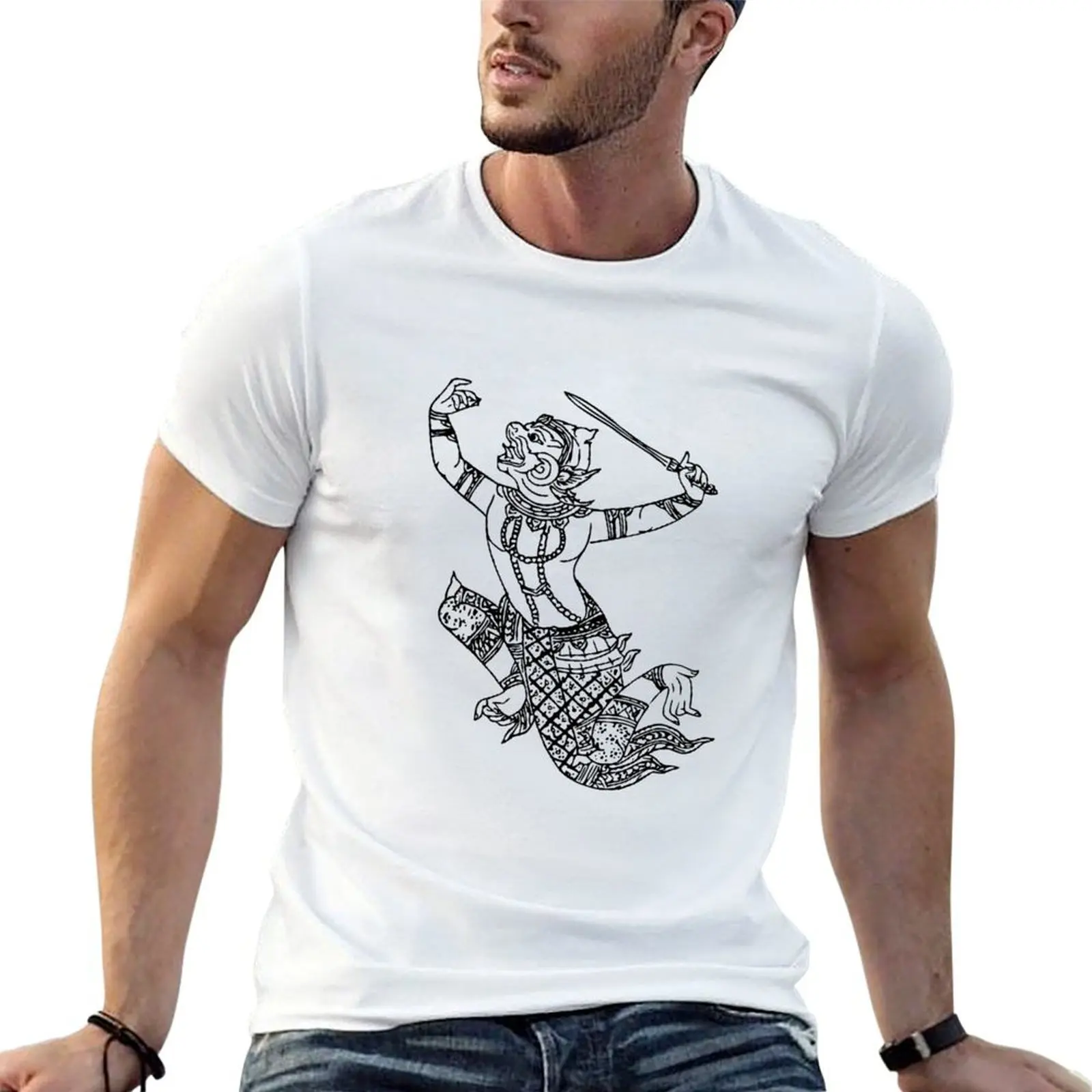 Hanuman T-Shirt oversize t-shirts man new gifts and t-shirts mens t shirt