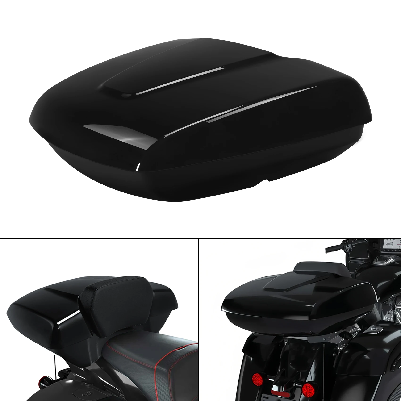 Low Profile Trunk Tail Box Fit For Indian Roadmaster Chieftain Springfield Dark Horse Chief Classic Challenger Limited