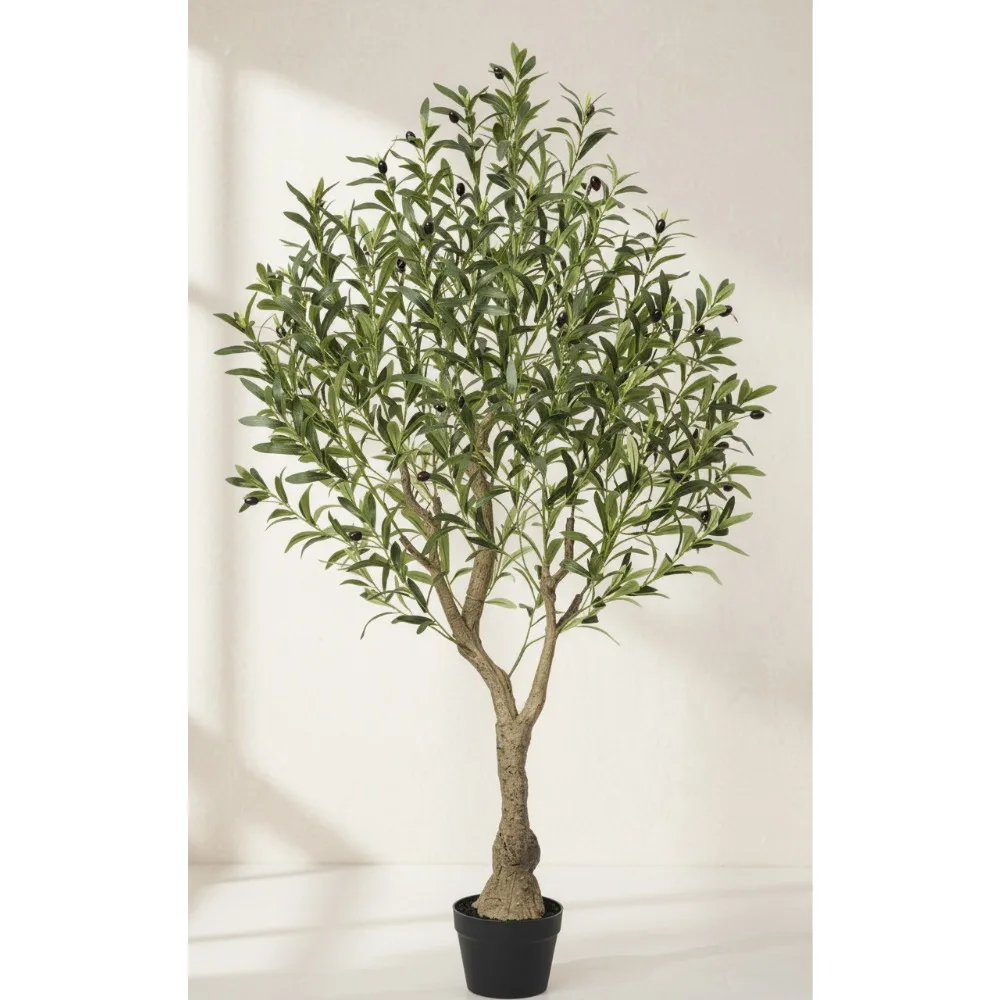 

5 футов искусственное оливковое дерево, устойчивое к ультрафиолетовому излучению, искусственное растение для дома и офиса, современная гостиная