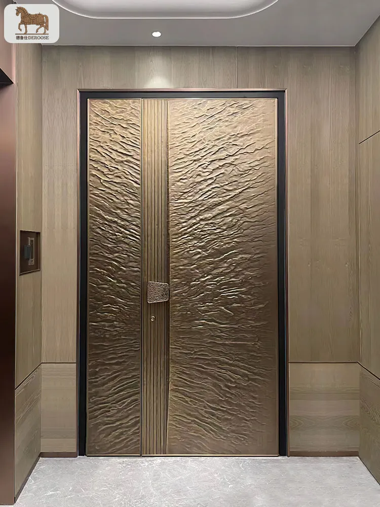Custom Explosion-Proof Cast Aluminum Double-Leaf Entrance Door For Residential And Commercial Security Applications
