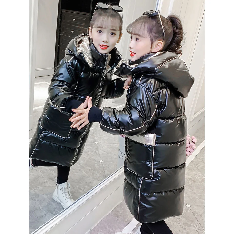 4 6 8 10 For 12 14Yrs New Girls Boys Winter Coat Kids Hooded Down Cotton Coat Winter Jackets Girls Outerwear Children Clothes