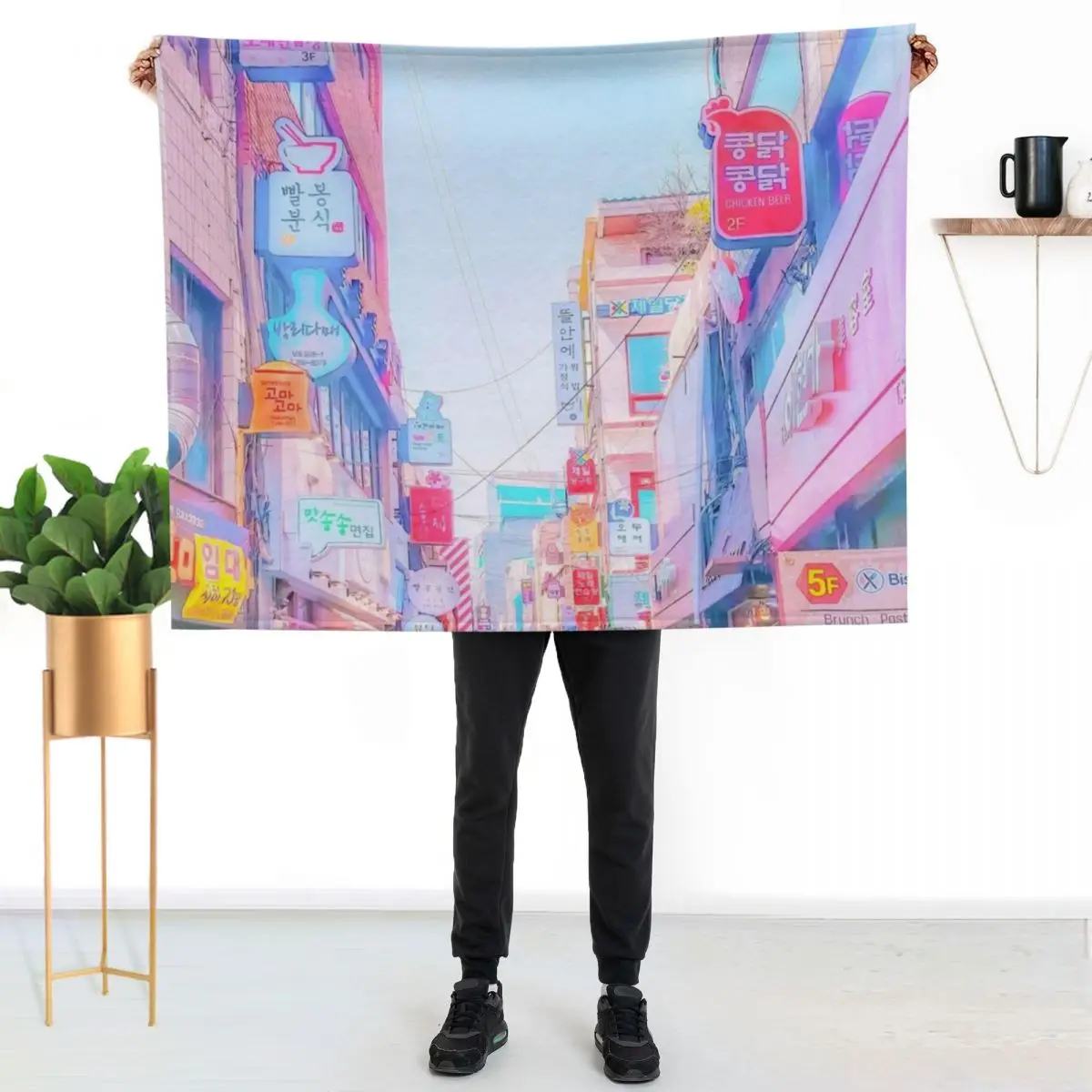 Anime Seoul (Soft Edition) Throw Blanket decorative Decorative Throw Softest Custom For Sofa Thin Luxury Designer Blankets