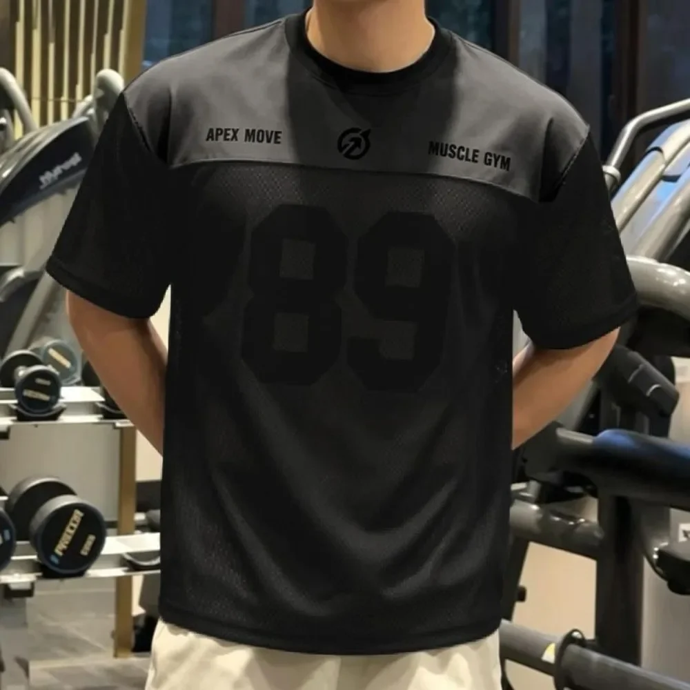 3D Printed Men's T-Shirt Quick-drying Breathable Sports and Fitness Short-sleeved Top Casual Large-sized Neutral Style Top Y2k