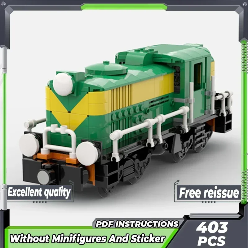 

City Train Model Moc Building Bricks Vintage Spanish Locomotive Technology Modular Blocks Gifts Christmas Toys DIY Sets Assembly