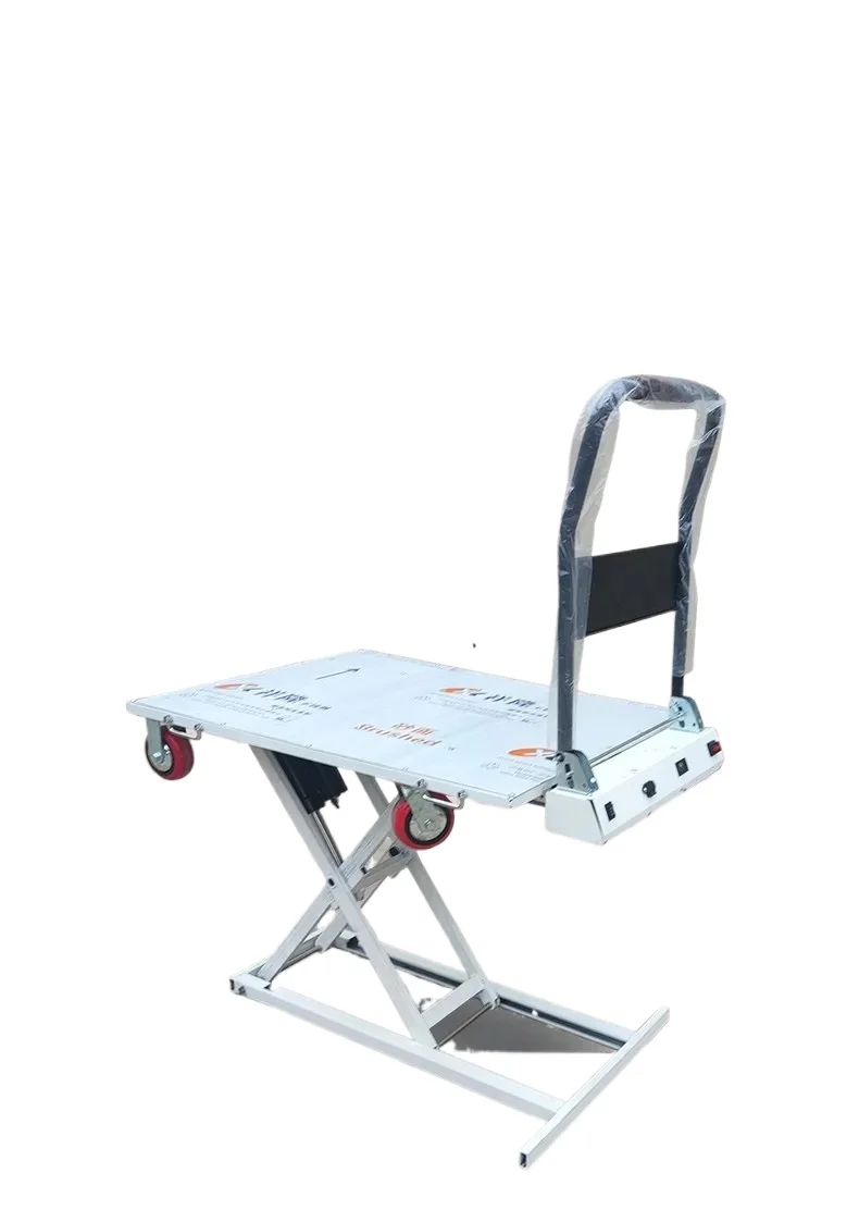 LM， Portable Hydraulic Lift Truck Loading and Unloading Slide Rail Mobile Hand Lift Truck