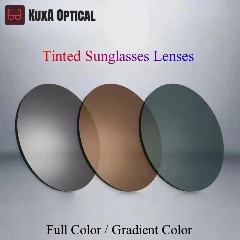 

KUXA тонированные неполяризованные солнцезащитные очки по рецепту 1,56/1,61/1,67 Customi с асферическим градиентом CR39 смоляные линзы для вождения 1 пара