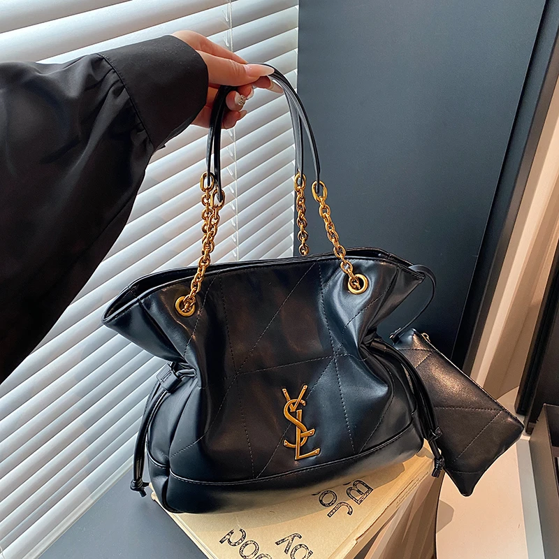 

Vintage Chic Women Handbag Luxury Leather Crossbody Bag High End Shoulder Tote Classic Designer