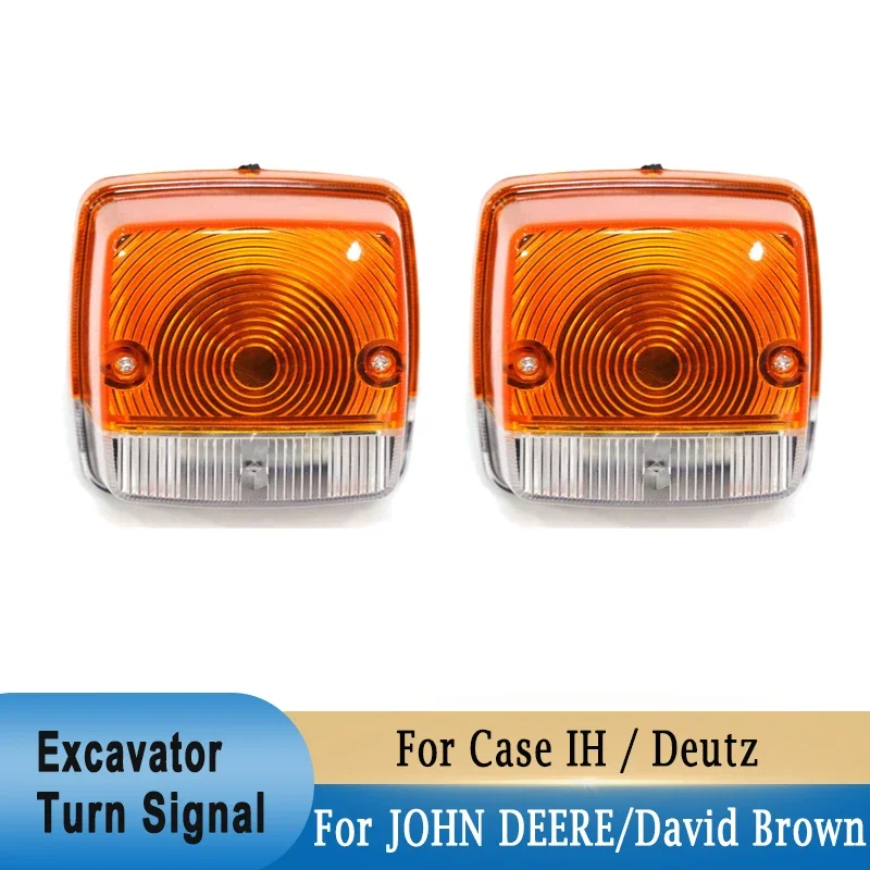 Excavator Front Side Indicator Turn Signal Light Headlight for JOHN DEERE 30/40/50 Series for David Brown for Case IH for Deutz