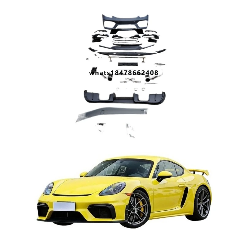 

Facelift Refit Body Kit Upgrade with Exhaust Clips New Condition 1 Year Warranty Self-adhesive for 718 Cayman 2016-2023
