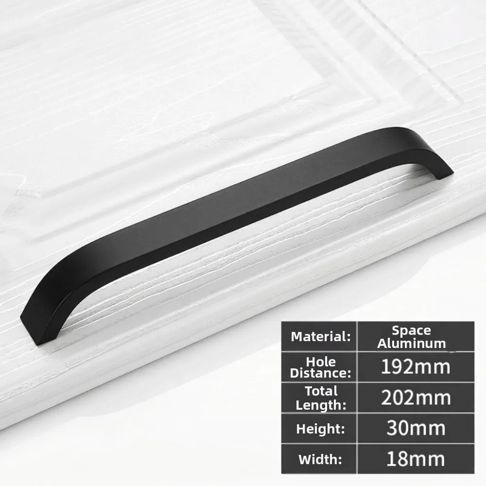 Nordic Style Cabinet Handles Minimalist Rounded Grip Drawer Handles DIY Friendly Curved Shape Wardrobe Handles Kitchen Cabinets