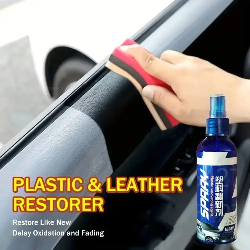 Back To Black Gloss Car Plastic Restorer Auto Polish Leather Restore Repair Coating Renovator Quick Cleaning Products