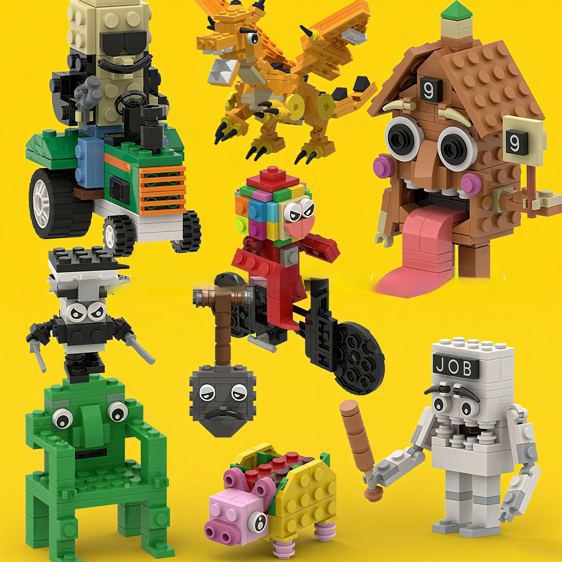 

Новые кирпичи Brainrot Tung Tung Sahur Tralalero, набор строительных блоков, креативные наборы, забавный набор кирпичей для сборки для детей и взрослых