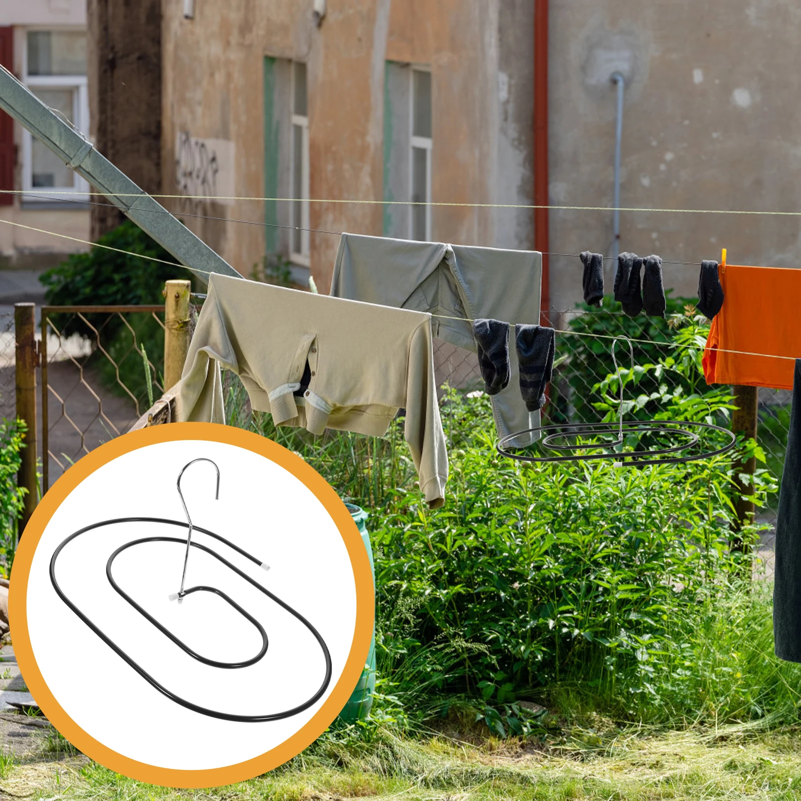 

Bed Sheet Hanger Spiral Steel Quilt Rack for Drying Bulky Clothing All Round Sun Exposure No Scratch Edge Design