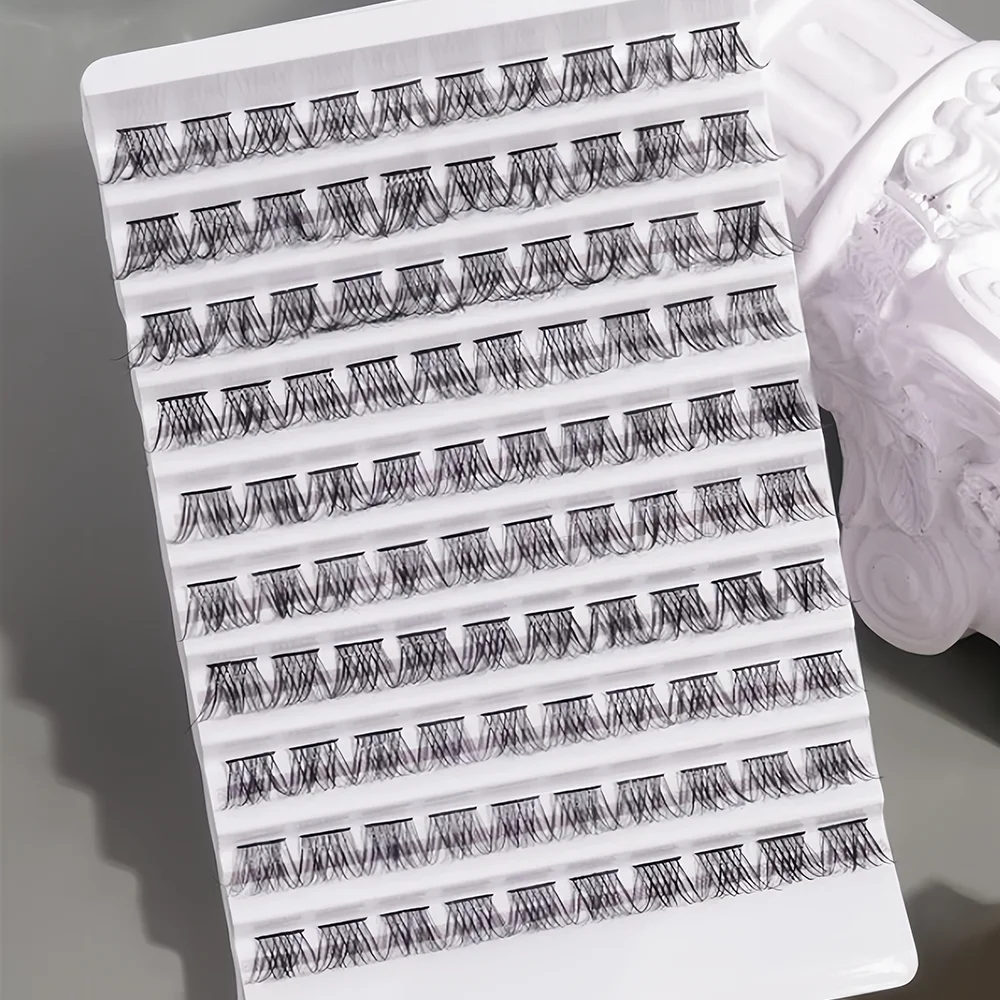 100 szt. Naturalny projekt ogon ryby stopniowo wydłużający zestaw sztuczne rzęsy do szczepienia tworzy uroczy makijaż