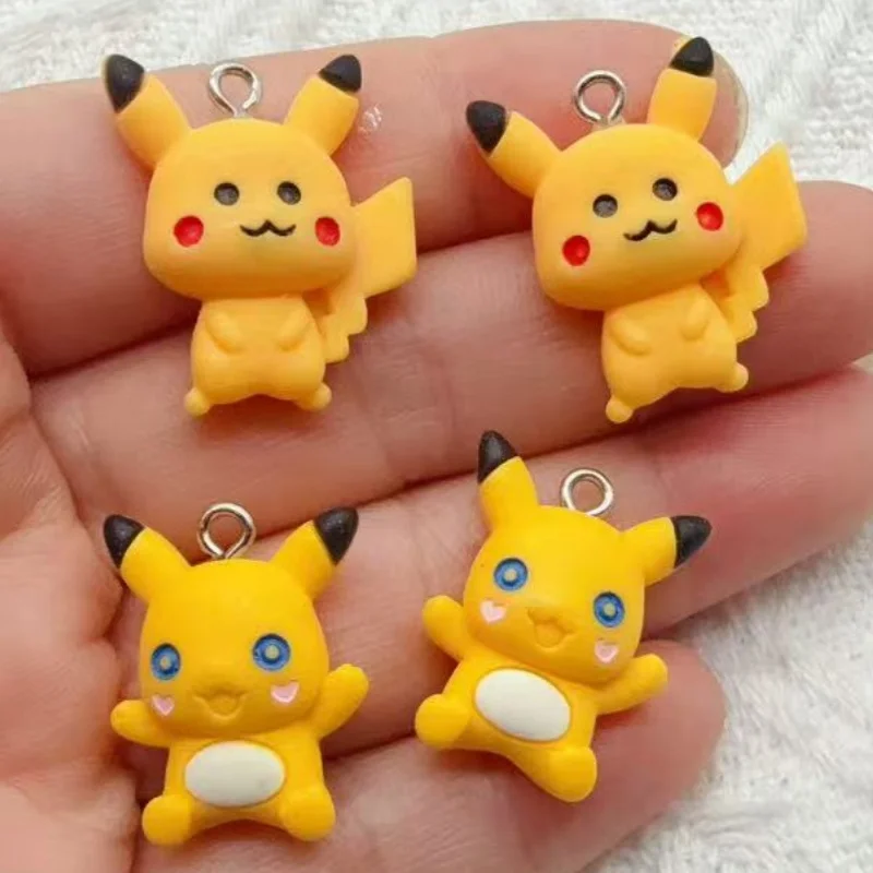 10pcs resin cartoon pendant, DIY jewelry making earrings, keychain accessories