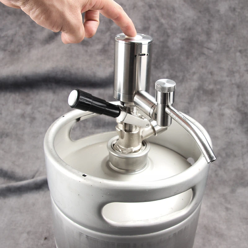 304 stainless steel craft beer electric beater S type rechargeable well portable commercial