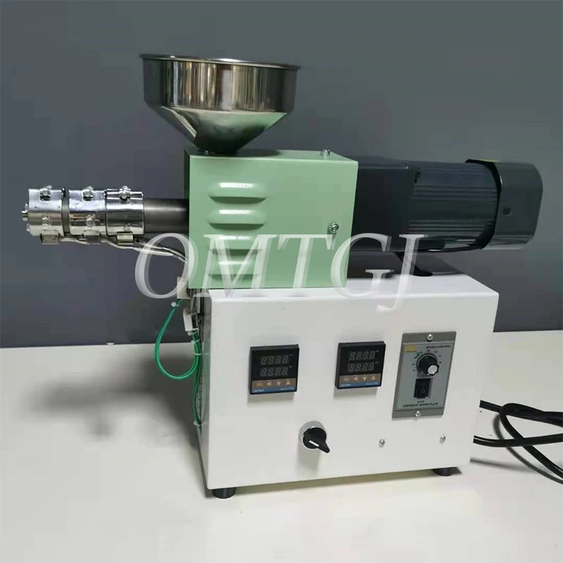 Single Screw Extruder Desktop Plastic Injection Molding Machine Polymer Material PP ABS Extrusion Small Extruder 110V/220V SJ15